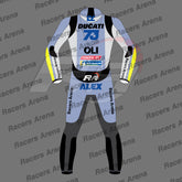 Alex Marquez MotoGP 2025 Gresini Ducati Motorcycle Leather Race Suit Back